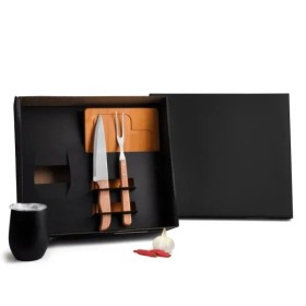 Kit para Churrasco com Copo Térmico 4 Pçs Personalizado