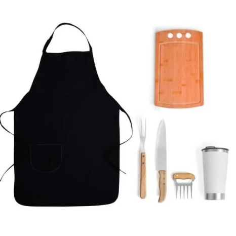 Kit para Churrasco com Copo Térmico 6 Pçs Personalizado