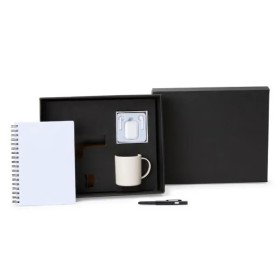 Kit Caneca em Fibra de Bambu e Acessórios 4 Pçs Personalizado