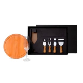 Conjunto Taça, Tábua e Utensílios 6 Peças Personalizado