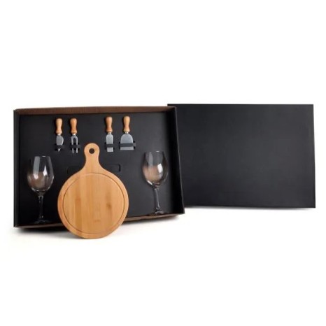 Kit Queijo e Vinho 7 Pçs Personalizado