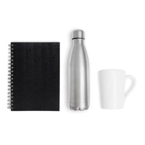 Kit Garrafa, Caneca e Caderno 3 Pçs Personalizado