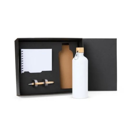 Kit Garrafa, Caderno e Caneta 3 Pçs Personalizado