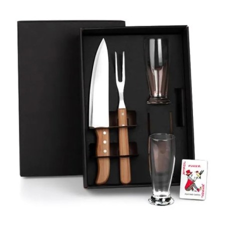 Kit de Copos e Facas 5 Pçs Personalizado