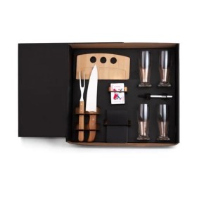 Kit Churrasco, Cerveja e Truco 10 Pçs com Jogo de Baralho P19 Personalizado