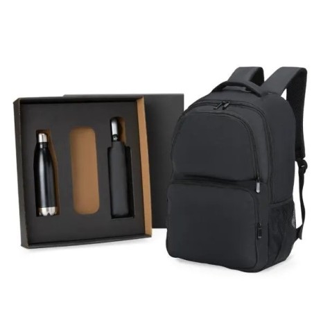 Kit Mochila, Guarda-Chuva e Garrafa 3 Pçs Personalizado