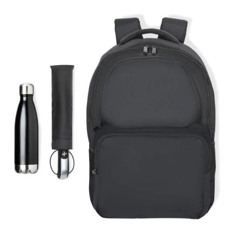 Kit Mochila, Guarda-Chuva e Garrafa 3 Pçs Personalizado