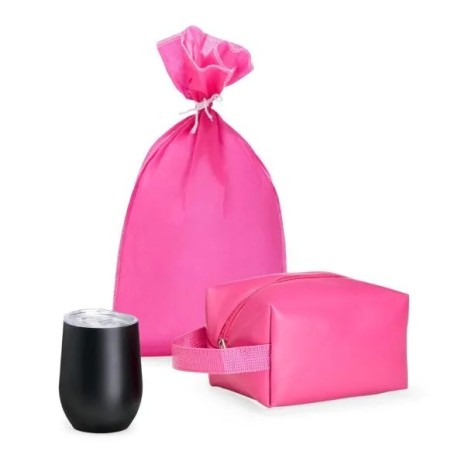 Kit Copo Térmico e Necessaire 2 Pçs Personalizado