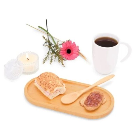 Kit para Café com Vela Aromatizada 4 Pçs Personalizado