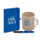 Conjunto Caneca, Caderneta e Caneta 3 Peças Personalizado