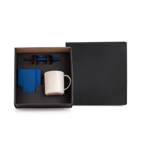 Conjunto Caneca, Caderneta e Caneta 3 Peças Personalizado