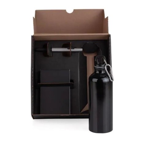 Kit com Squeeze, Caneta e Bloco 3 Pçs Personalizado