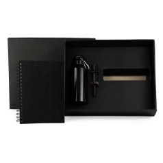 Kit com Squeeze, Caneta e Caderno 3 Pçs Personalizado