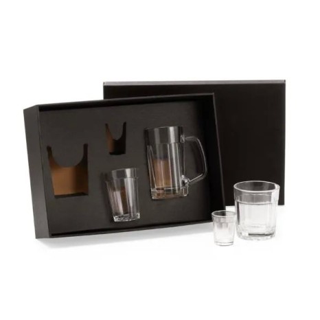 Conjunto de Copos de Vidro 4 Pçs Personalizado