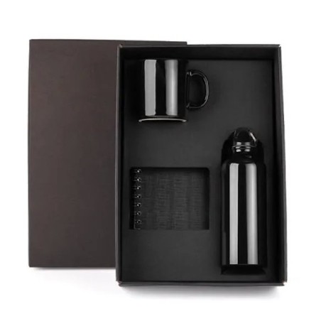 Kit com Squeeze, Caneca e Caderno 3 Pçs Personalizado