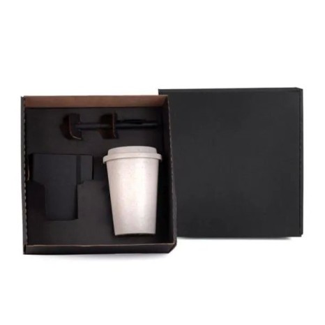 Kit Copo, Caneta e Caderneta 3 Peças Personalizado