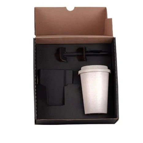 Kit Copo, Caneta e Caderneta 3 Peças Personalizado