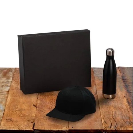 Kit Garrafa e Boné 2 Pçs Personalizado