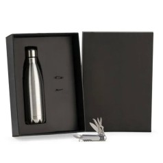 Kit Garrafa e Canivete 11 Funções 2 Pçs Personalizado