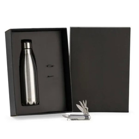Kit Garrafa e Canivete 11 Funções 2 Pçs Personalizado