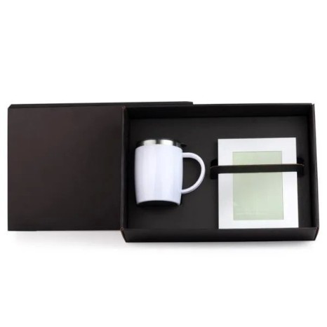 Kit Caneca em Aço Inox e Porta-Retrato em Alumínio 2 Pçs Personalizado