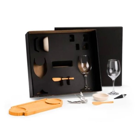 Kit para Petisco e Vinho 9 Pçs Personalizado