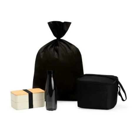 Kit Marmita Dupla, Bolsa Térmica e Garrafa 3 Pçs Personalizado