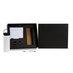 Kit Garrafa, Caderno e Caneta 3 Pçs Personalizado