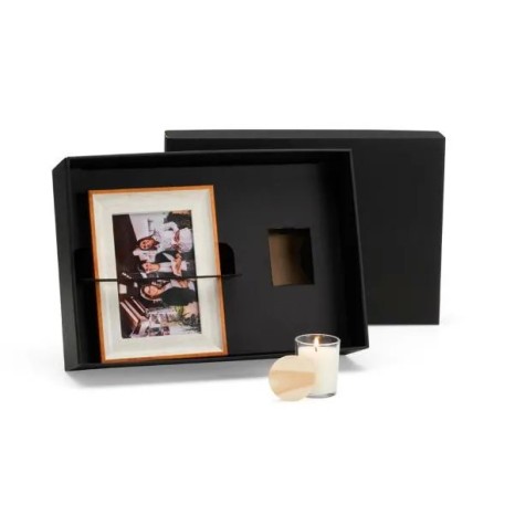 Kit Porta Retrato e Vela Aromática 2 Pçs Personalizado