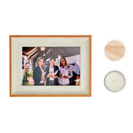 Kit Porta Retrato e Vela Aromática 2 Pçs Personalizado