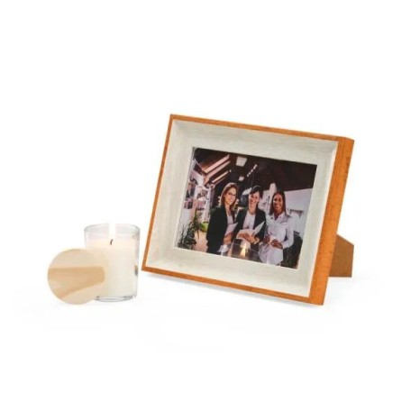 Kit Porta Retrato e Vela Aromática 2 Pçs Personalizado