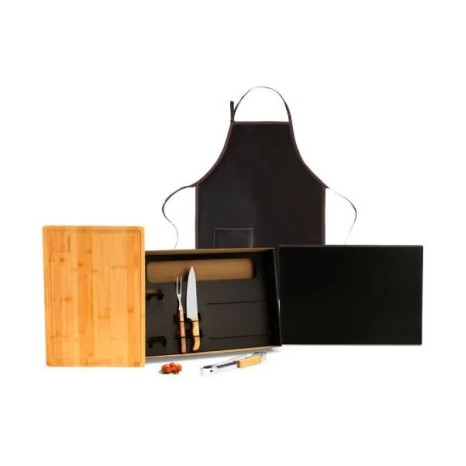 Kit para Churrasco com Avental 5 Pçs Personalizado