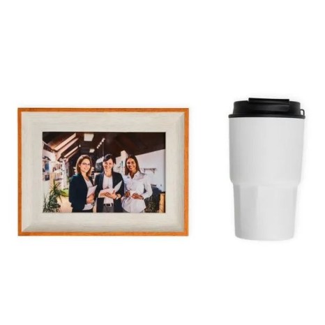 Kit Copo Térmico e Porta Retrato 2 Pçs Personalizado
