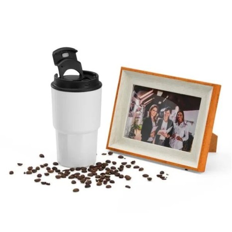 Kit Copo Térmico e Porta Retrato 2 Pçs Personalizado