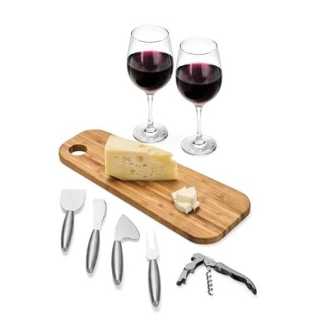 Kit para Petisco e Vinho 8 Pçs Personalizado