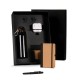 Kit Squeeze, Fone, Caderno e Caneta Preto 4 Pçs Personalizado