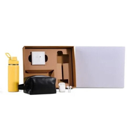 Kit Garrafa, Necessaire e Fone 3 Pçs Personalizado