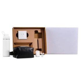 Kit Garrafa, Necessaire e Fone 3 Pçs Personalizado