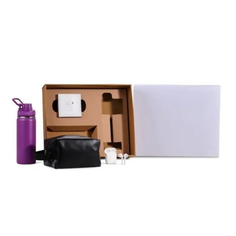 Kit Garrafa, Necessaire e Fone 3 Pçs Personalizado