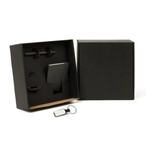 Kit Chaveiro, Caderno e Caneta 3 Pçs Personalizado