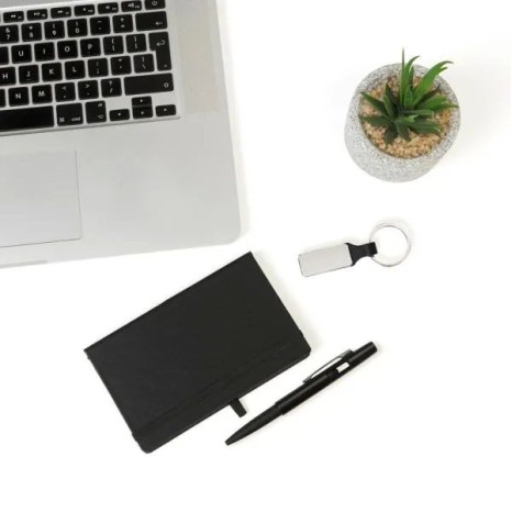 Kit Chaveiro, Caderno e Caneta 3 Pçs Personalizado