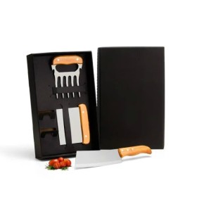 Kit com Cutelo, Garfo e Espátula 3 Pçs Personalizado