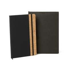 Caderno com Pauta Preto 14X21cm Personalizado