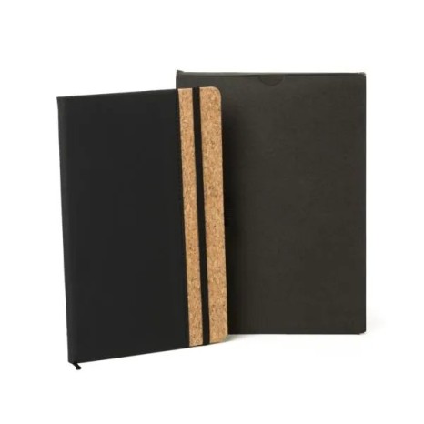 Caderno com Pauta Preto 14X21cm Personalizado