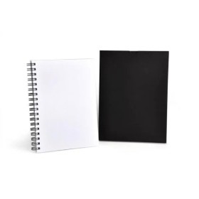 Caderno Pautado com Wire-O Branco 23,5X18cm 100 Fls Personalizado