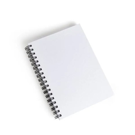 Caderno Pautado com Wire-O Branco 23,5X18cm 100 Fls Personalizado
