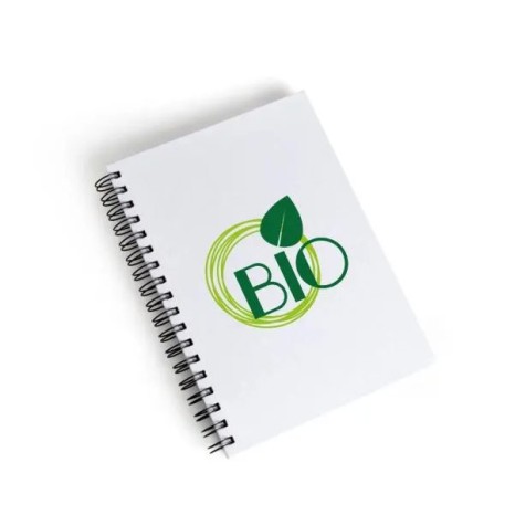 Caderno Pautado com Wire-O Branco 23,5X18cm 100 Fls Personalizado