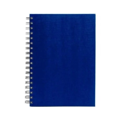 Caderno Pautado com Wire-O Azul 23,5X18cm 100 Fls Personalizado