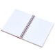 Caderno Pautado com Wire-O 23X18cm Bege/Vermelho Personalizado