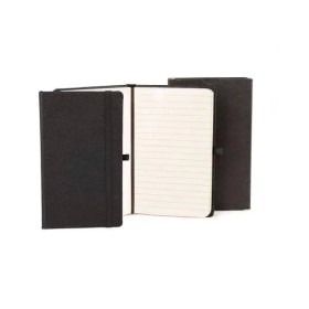 Caderneta com Pauta Preto 9,5X15,5 cm Personalizada
